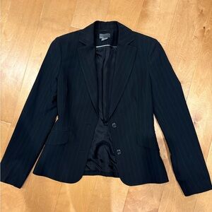 Mexx lined jacket size 6 vintage black pinstripe vintage